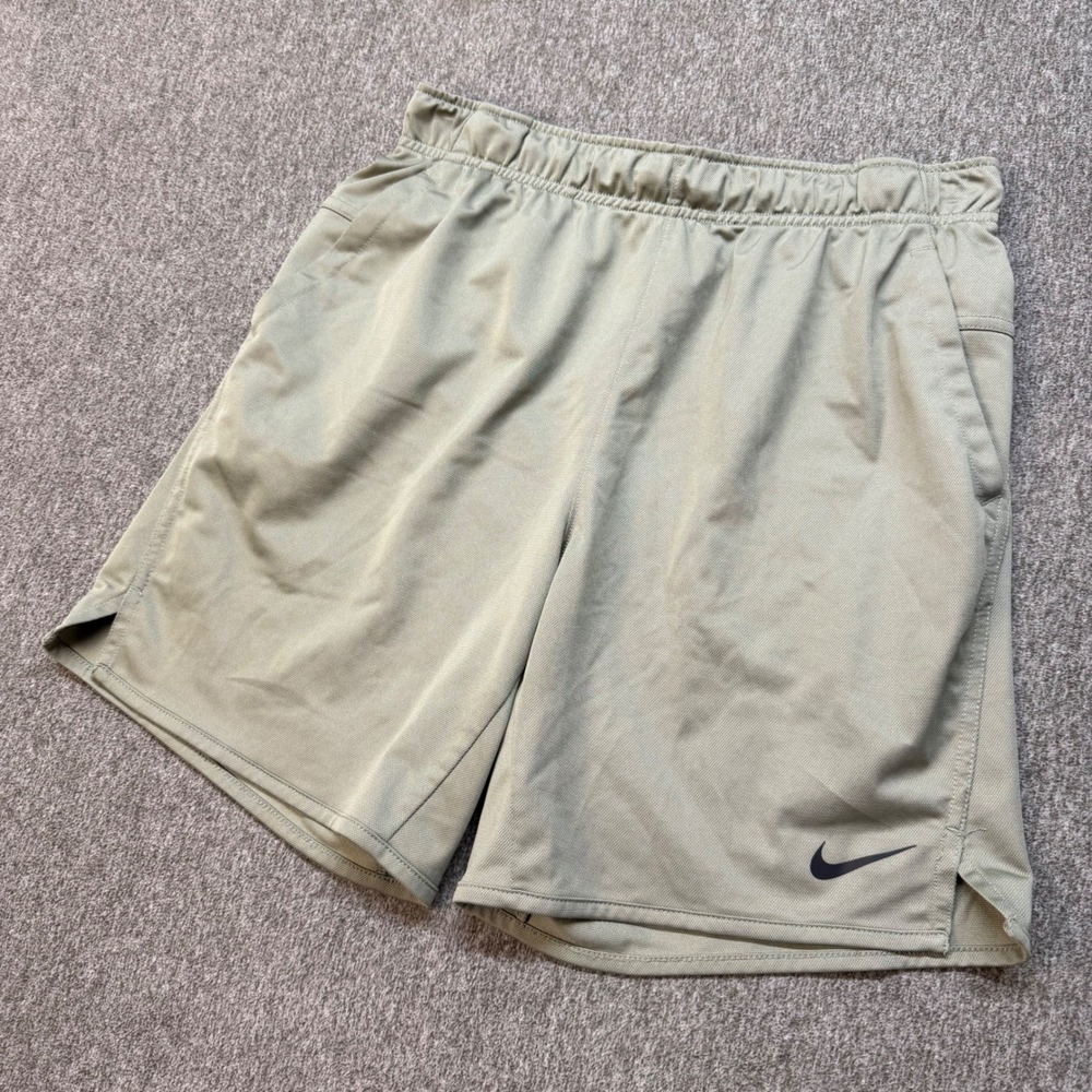 Nike Mens Dri-FIT Training Shorts Olive Green FB4196-320 Size Small